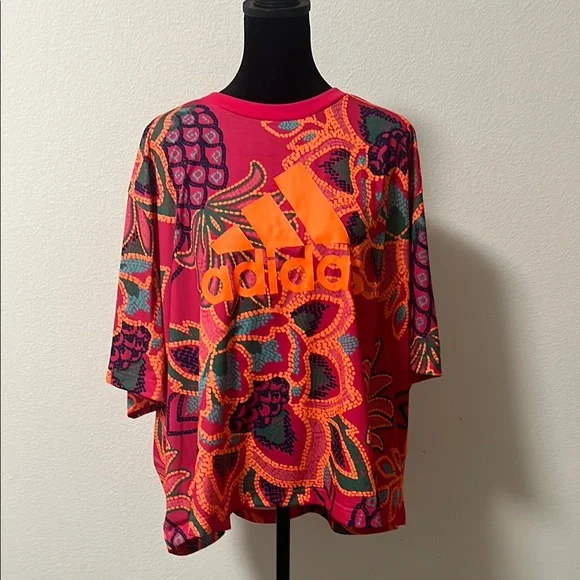 Adidas Farm GFX Tee Pink and Orange - Picture 7 of 9